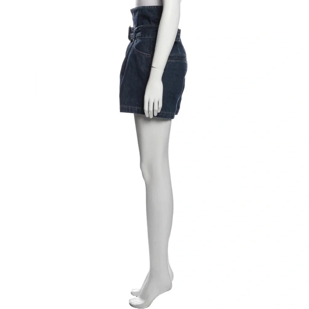 Moussy Size 27 High Rise Jean Shorts‎ Blue Medium Wash
